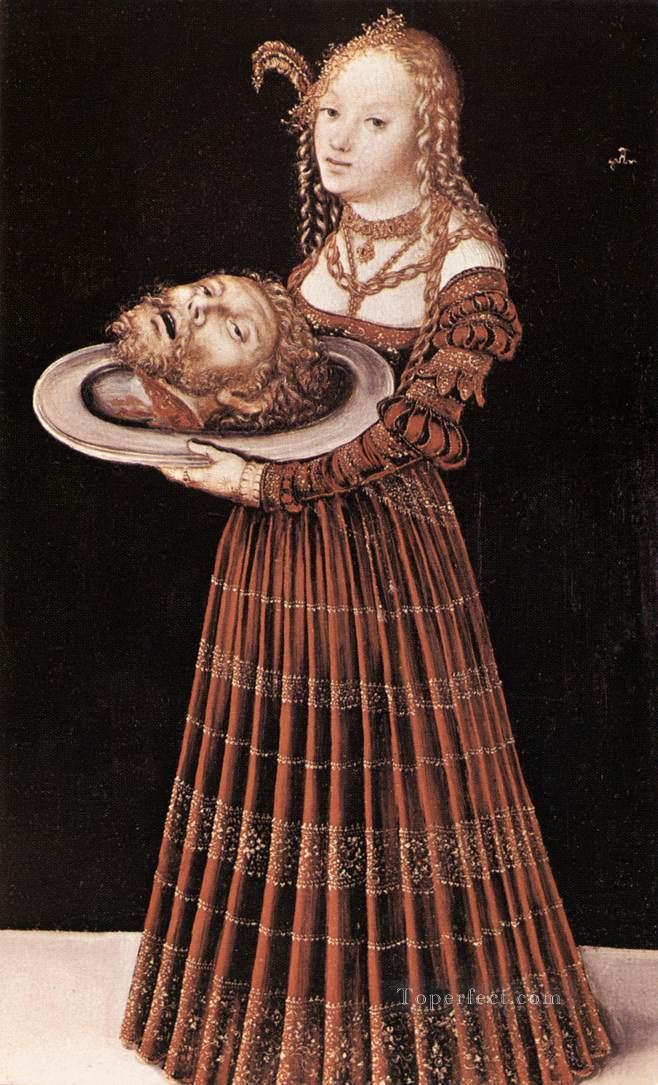 Salome With Head Of St John The Baptist Renaissance Lucas Cranach the Elder Oil Paintings